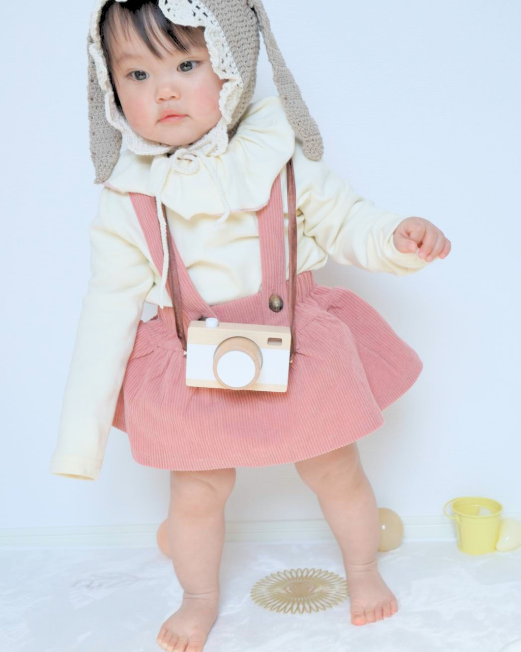 Set – Frill Collar Tops & Corduroy Bloomers