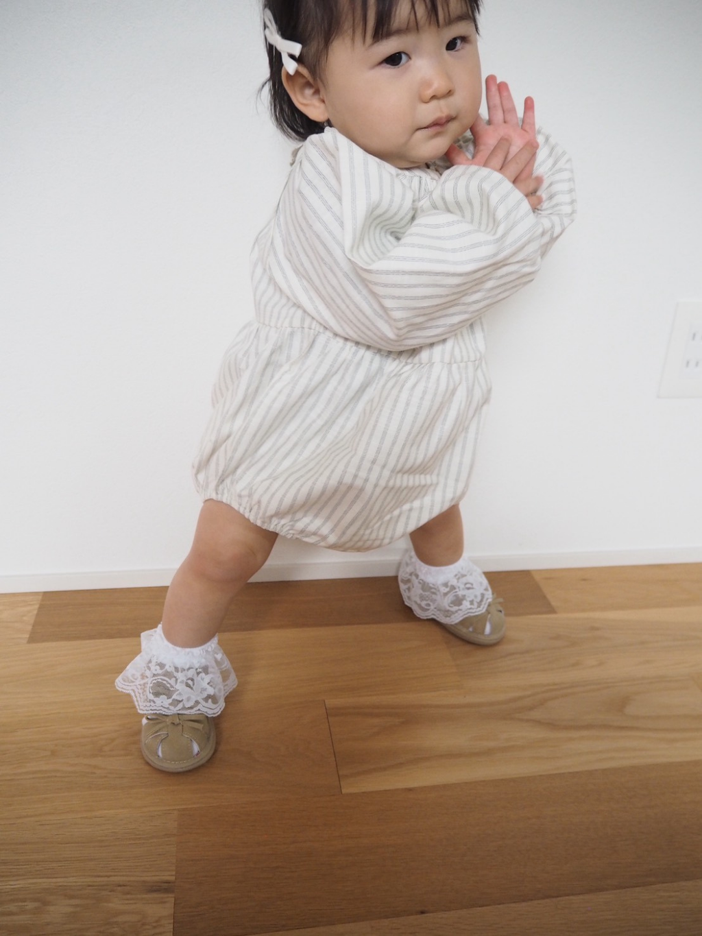 Rompers – Natural Stripe Balloon