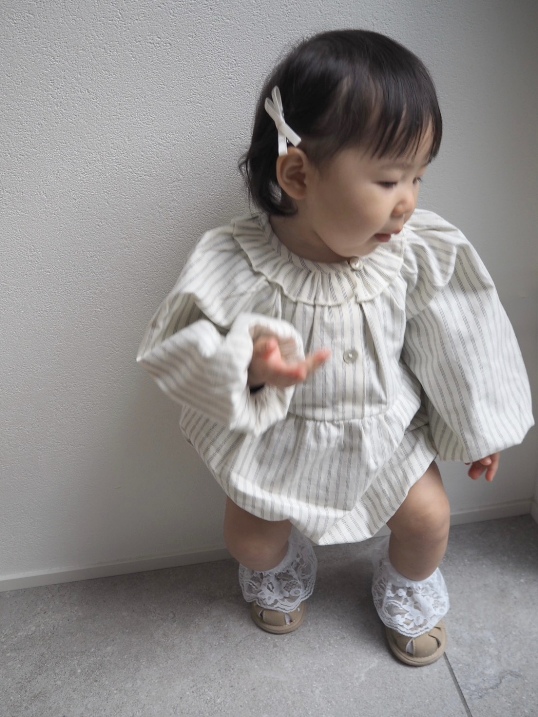 Rompers – Natural Stripe Balloon
