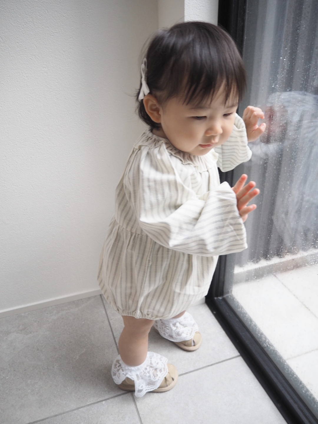 Rompers – Natural Stripe Balloon
