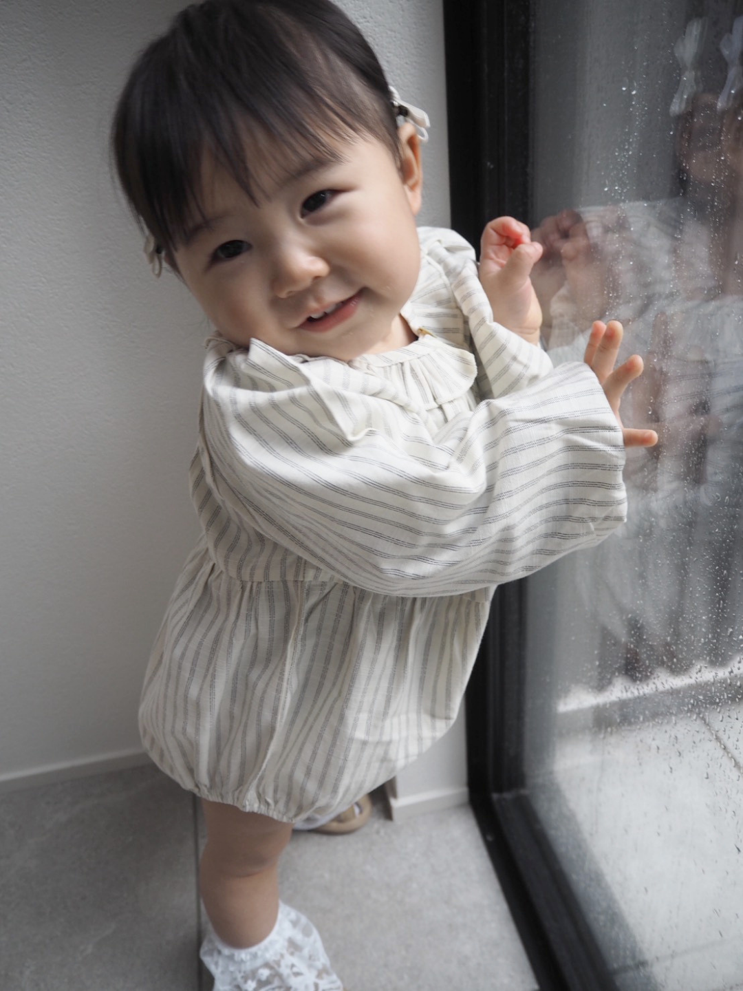 Rompers – Natural Stripe Balloon