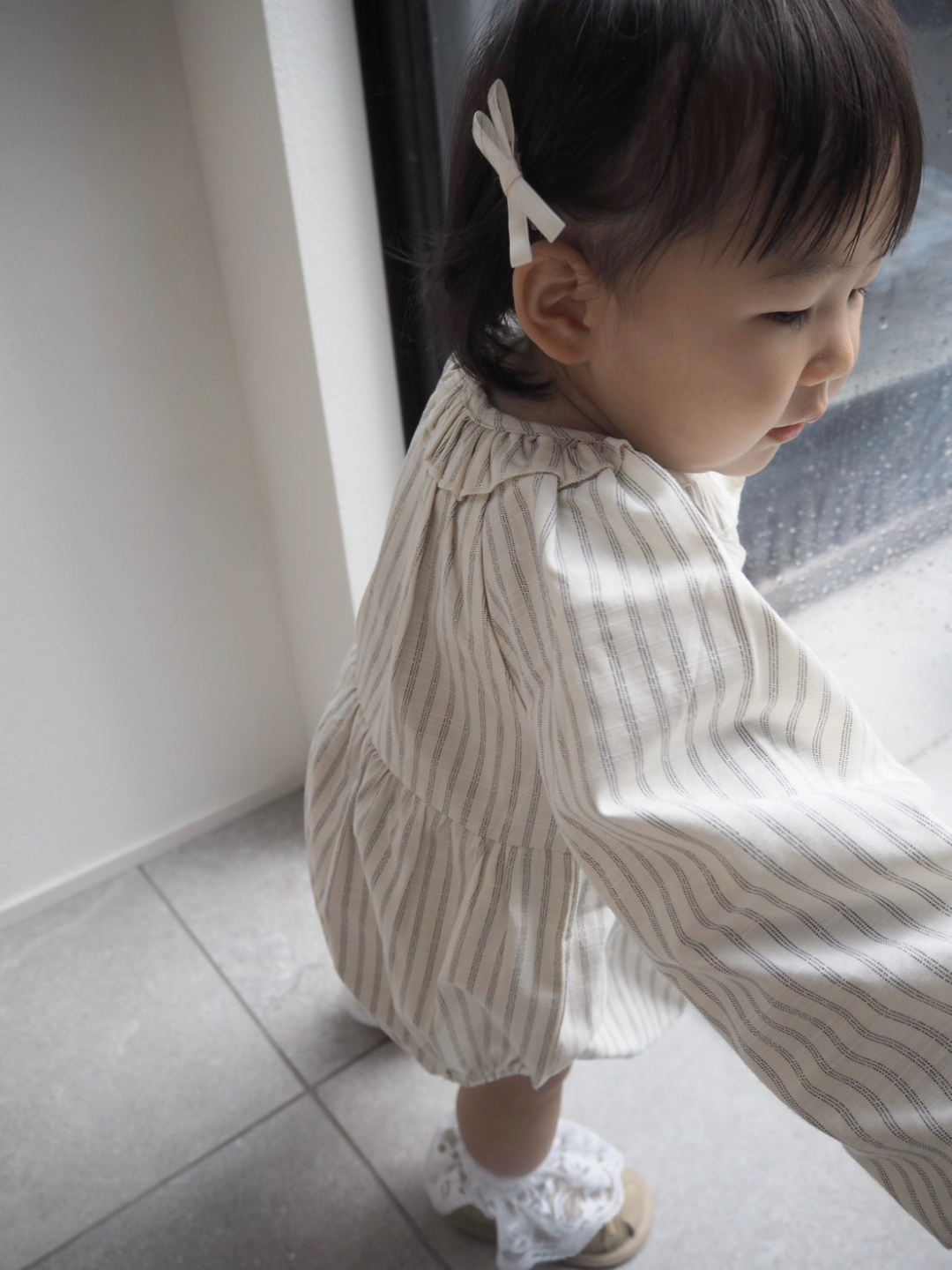 Rompers – Natural Stripe Balloon