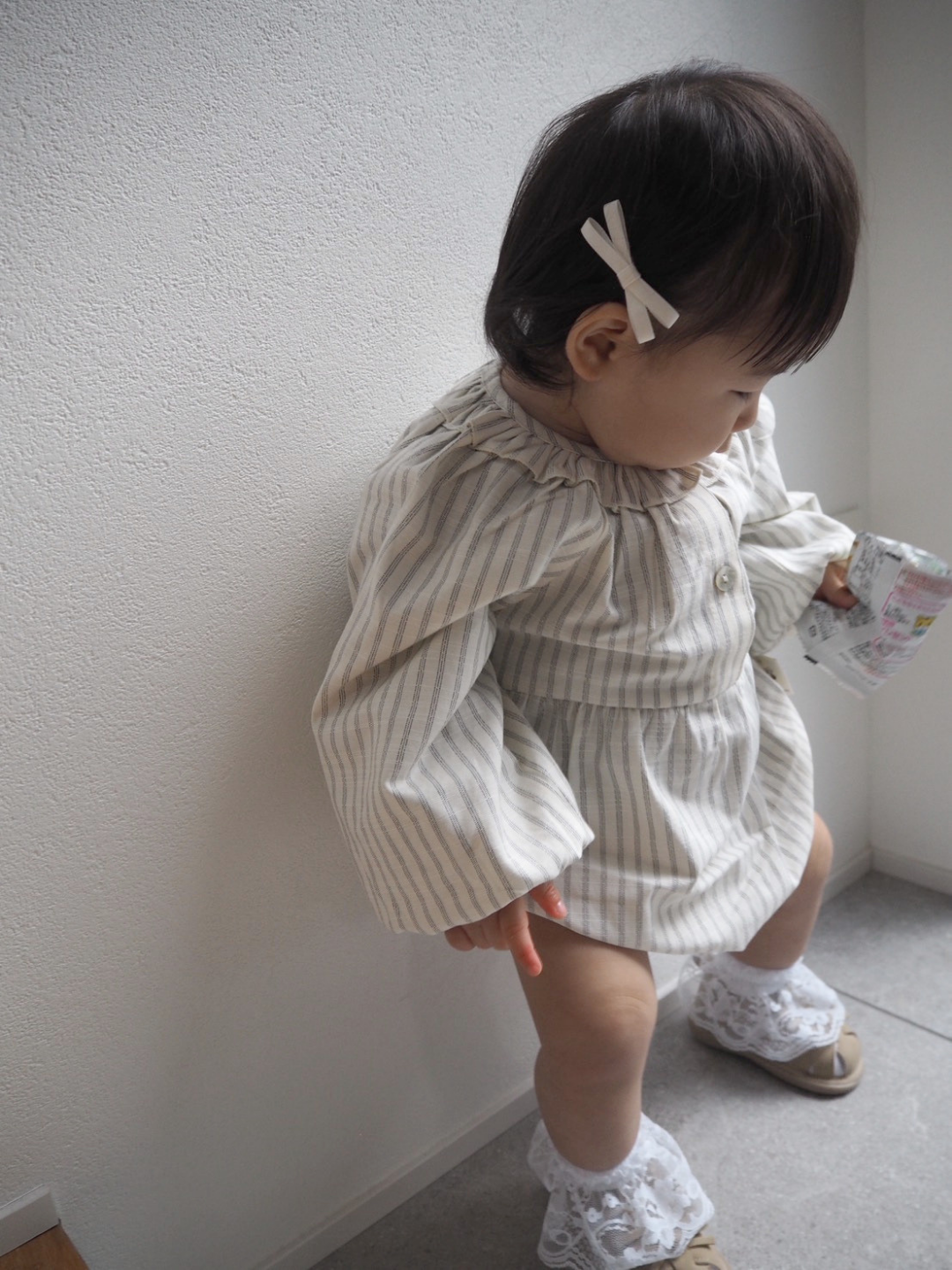 Rompers – Natural Stripe Balloon