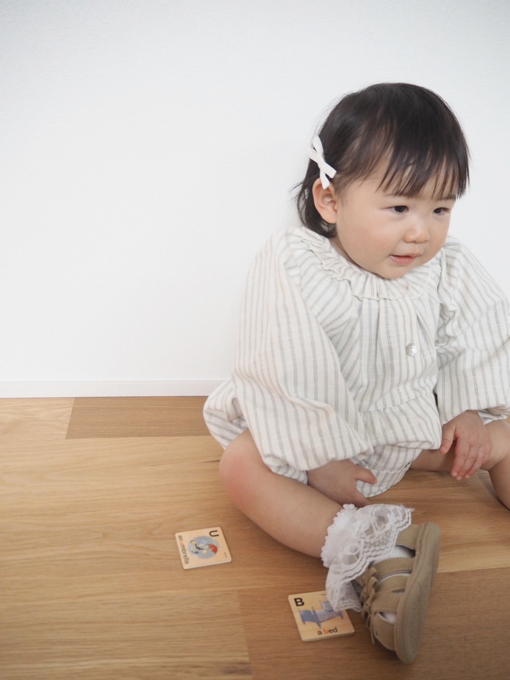 Rompers – Natural Stripe Balloon