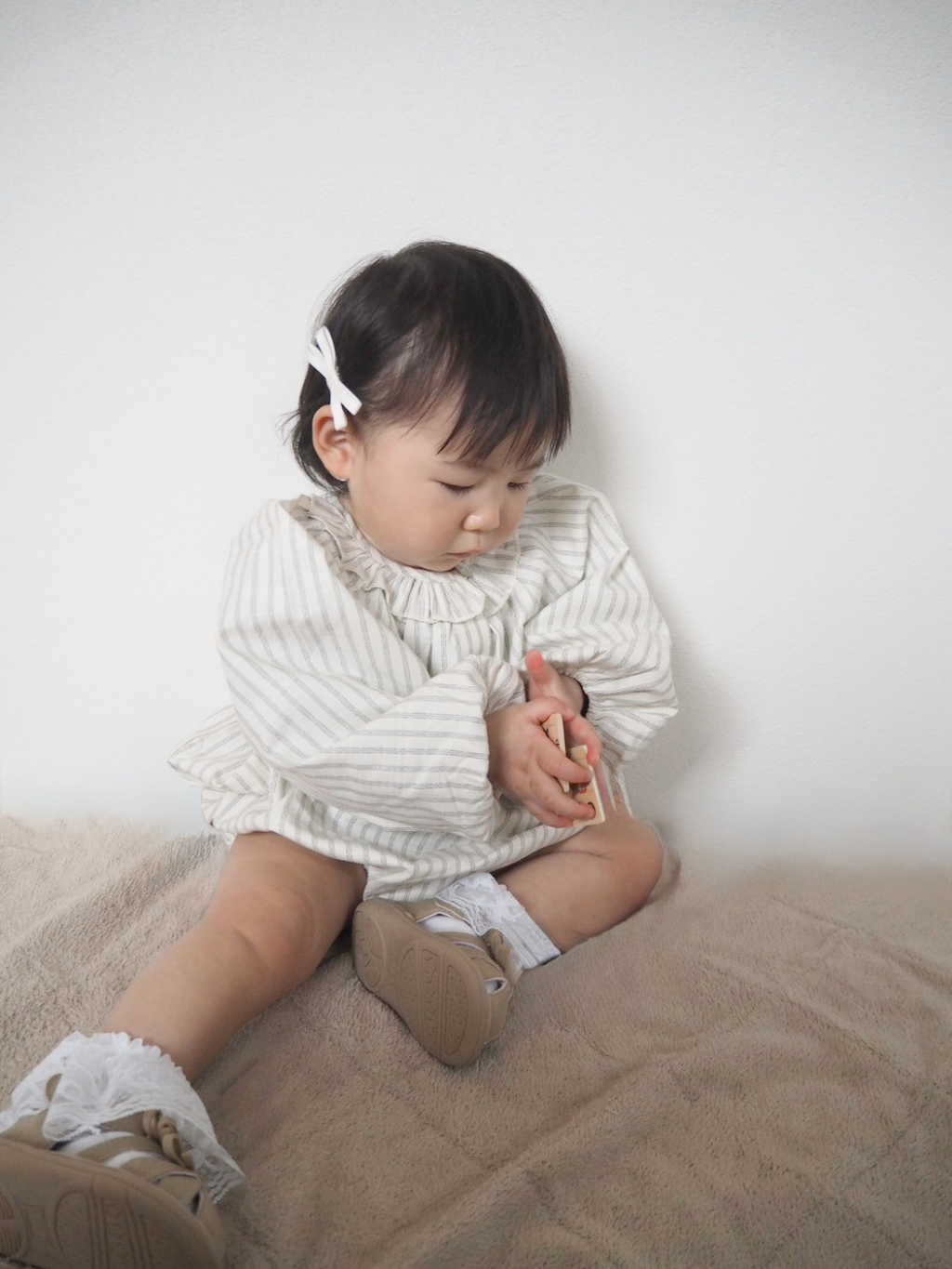 Rompers – Natural Stripe Balloon