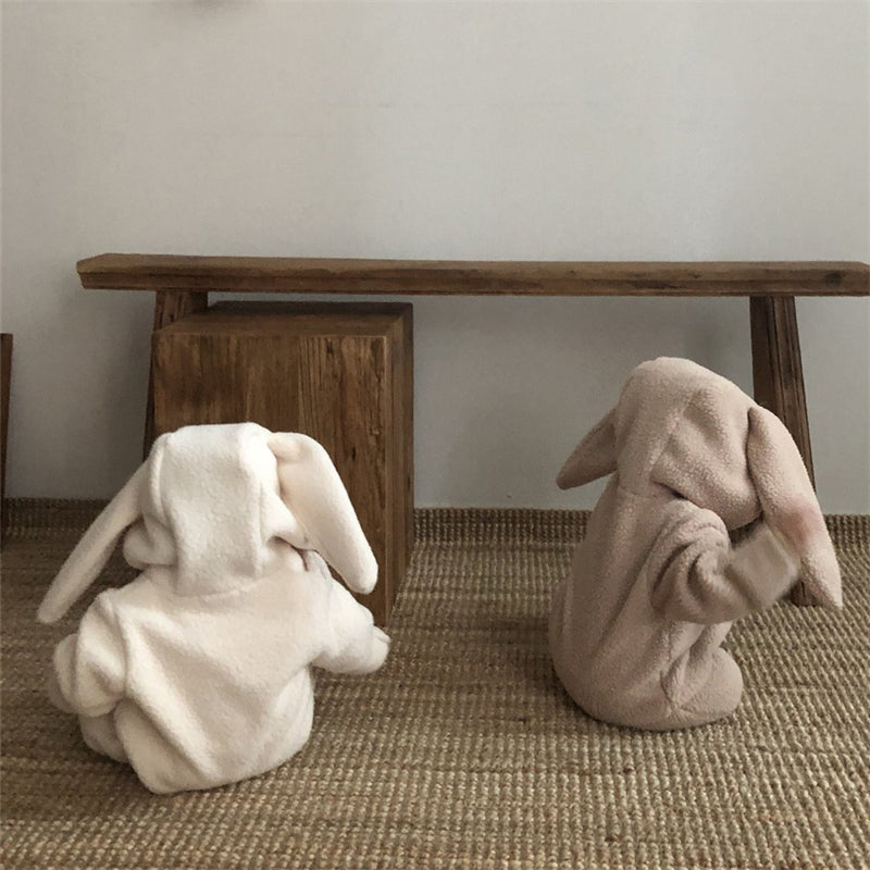 ぽこぽこフリース × うさぎロンパース｜Petite Fleece Bunny – Hood Romper
