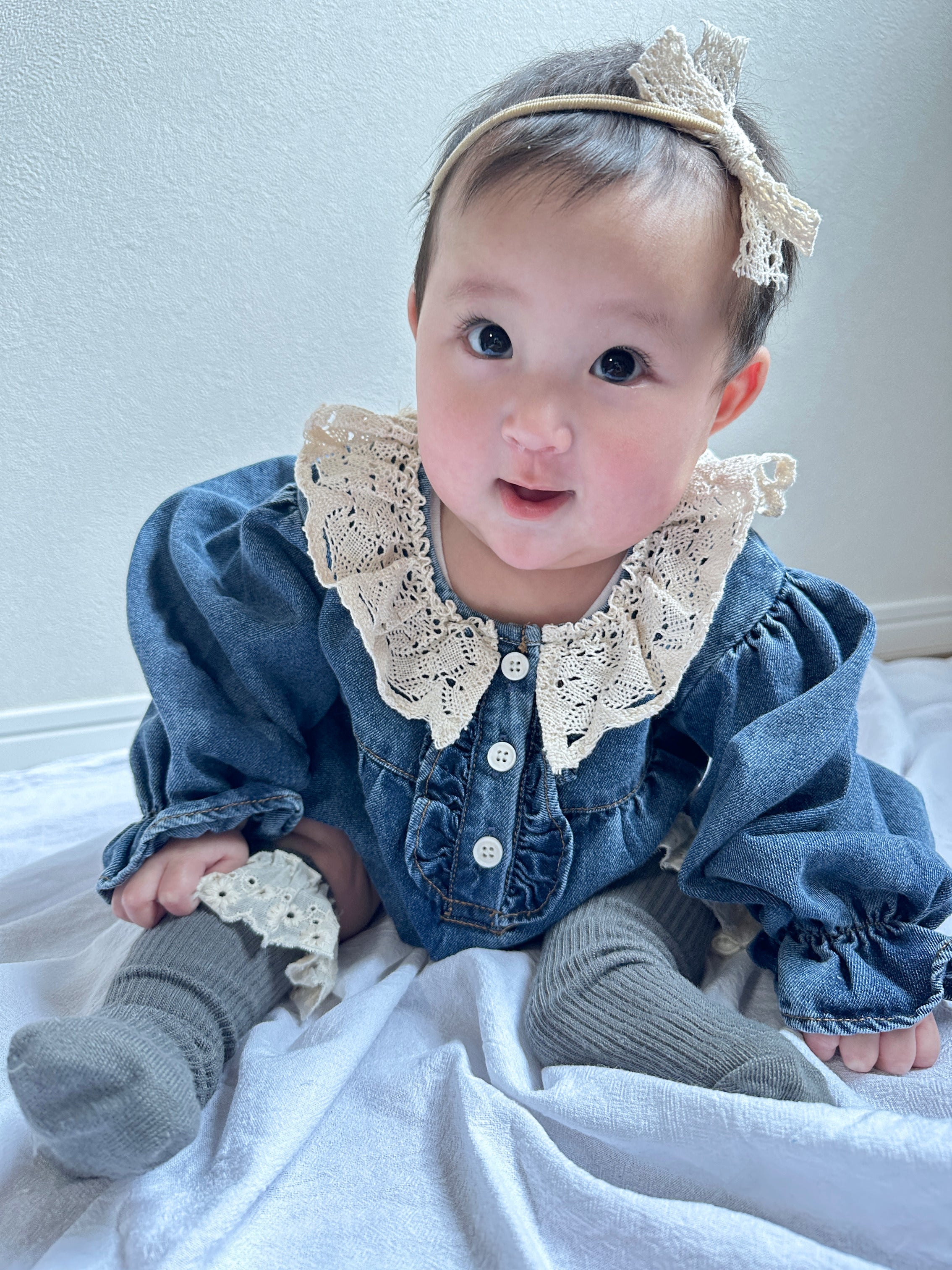 Rompers – Petite Lace Denim