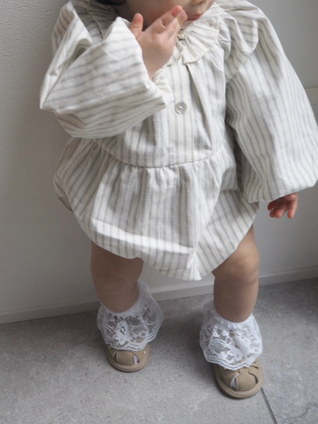Rompers – Natural Stripe Balloon