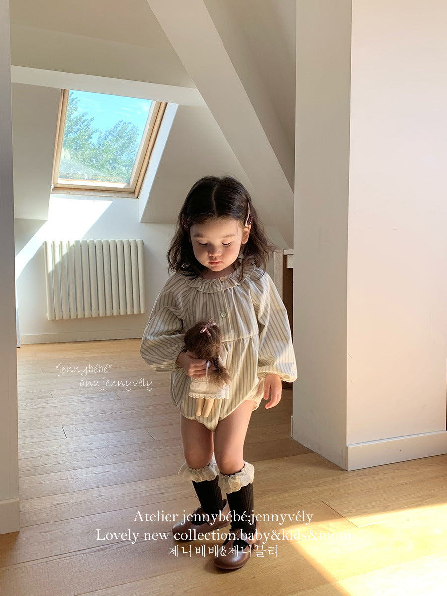 Rompers – Natural Stripe Balloon