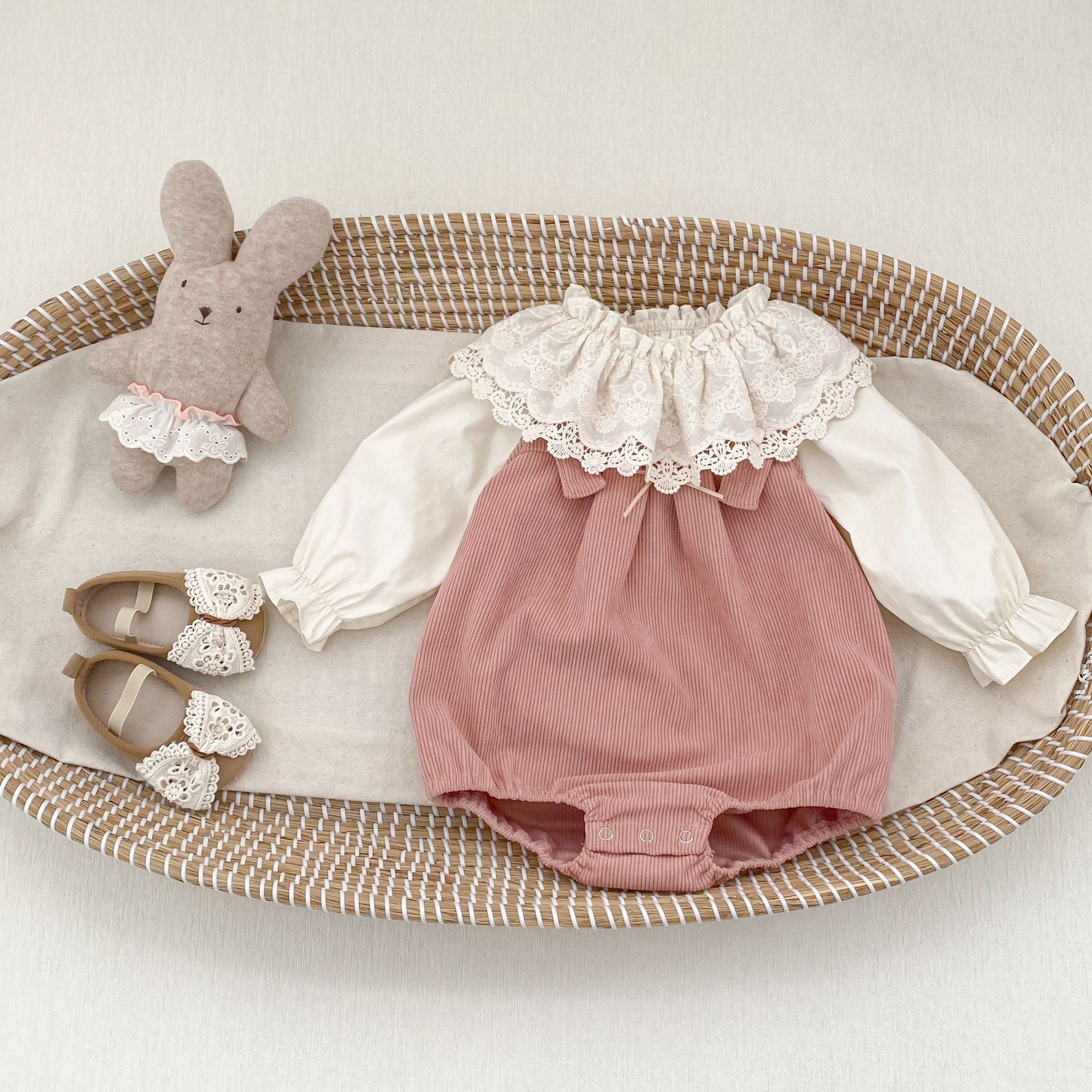 Rompers – Petite Ribbon Corduroy