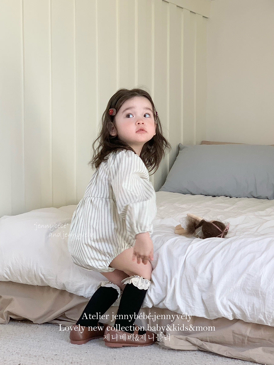 Rompers – Natural Stripe Balloon