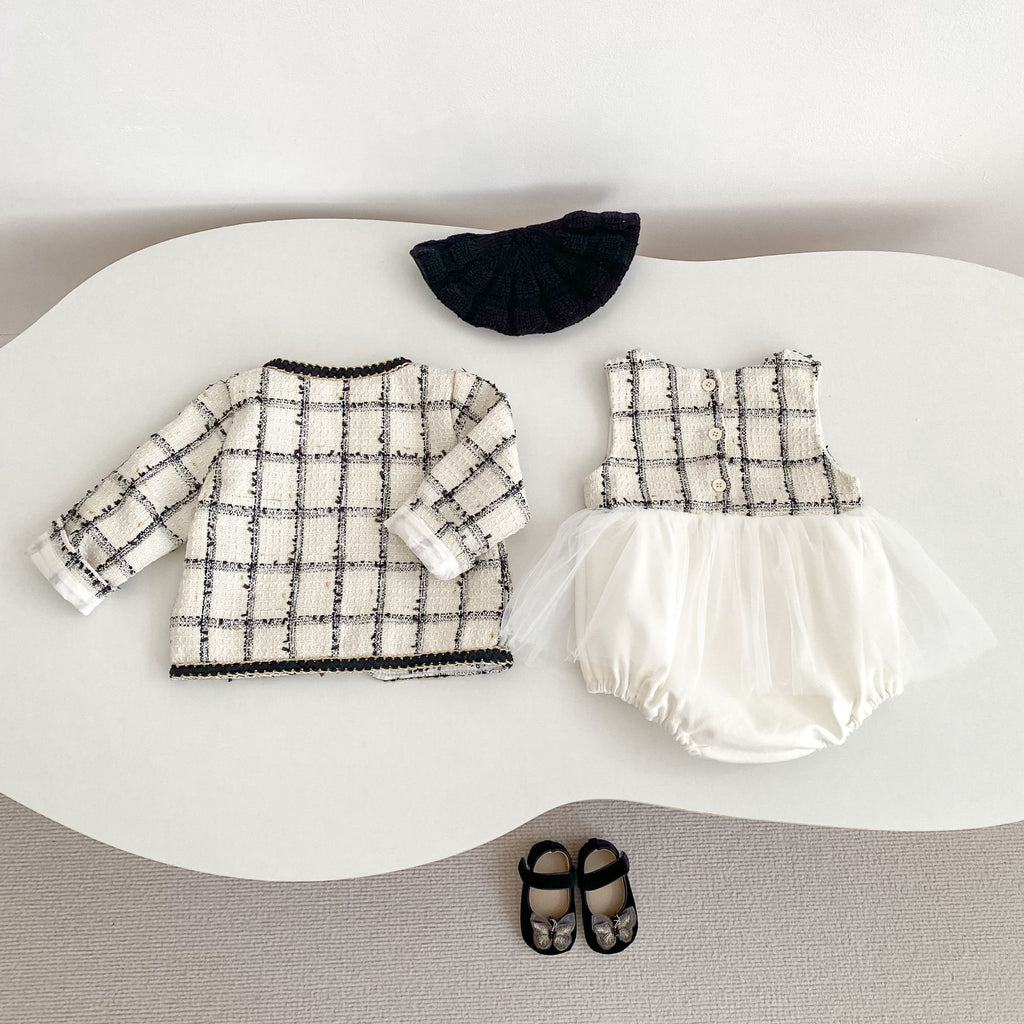 Rompers – Petite Classic Tweed No.1