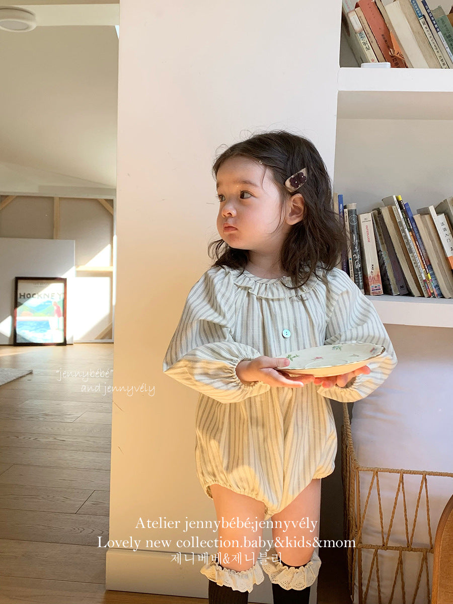 Rompers – Natural Stripe Balloon