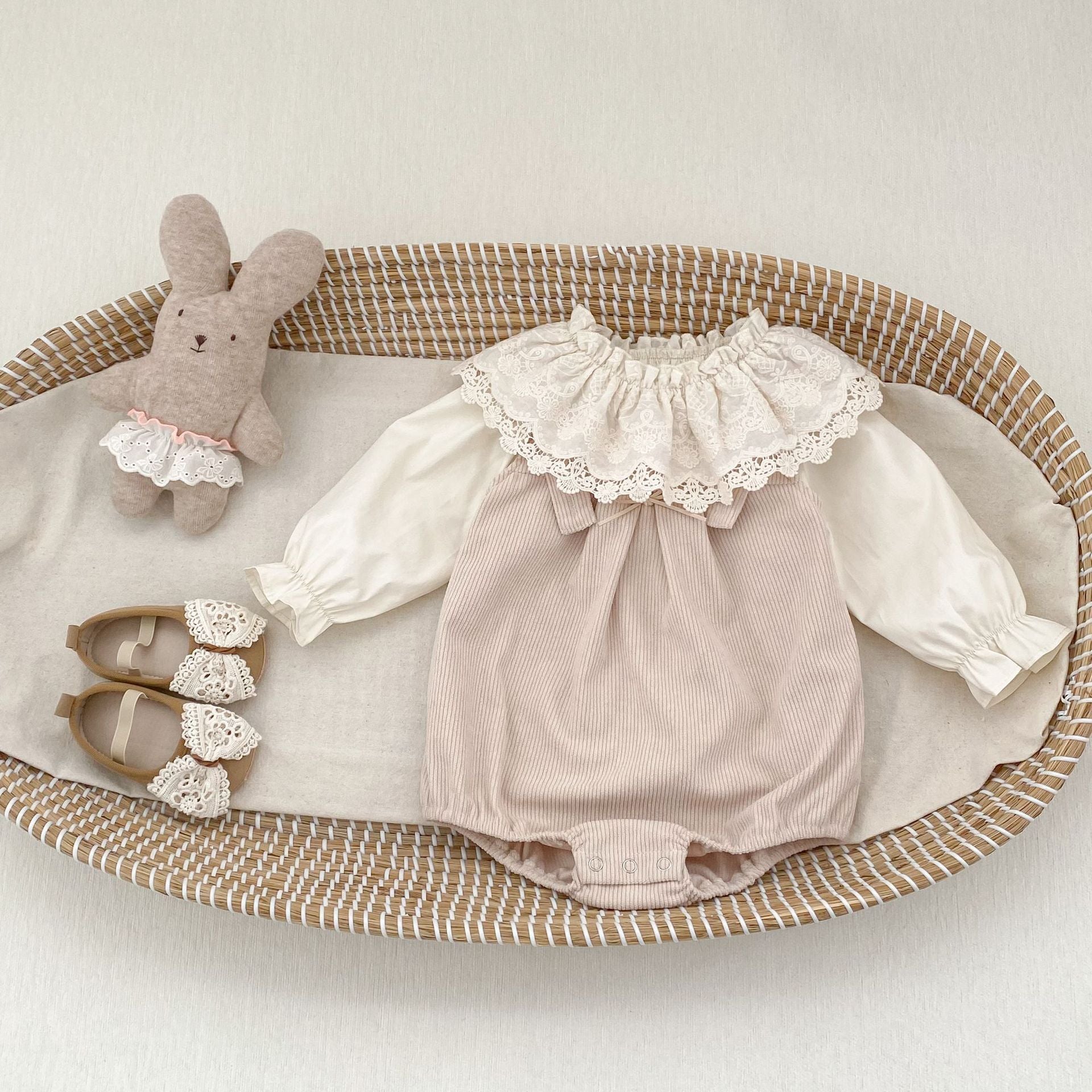 Rompers – Petite Ribbon Corduroy