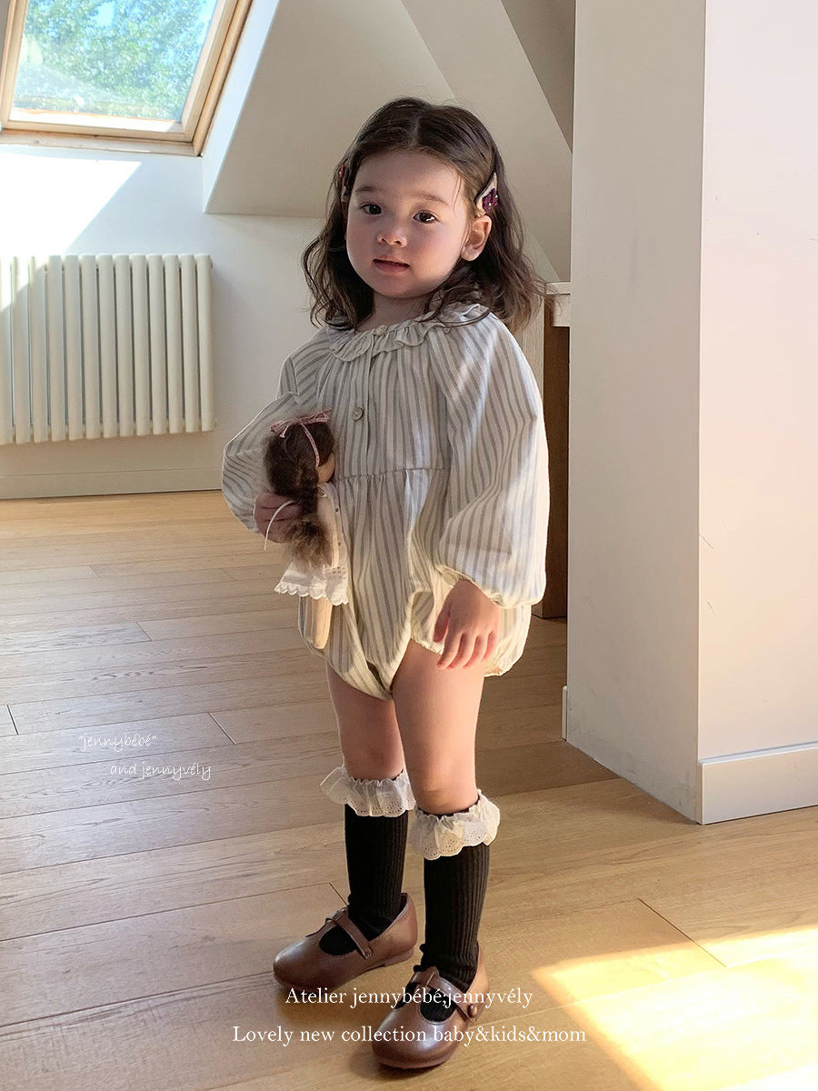 Rompers – Natural Stripe Balloon