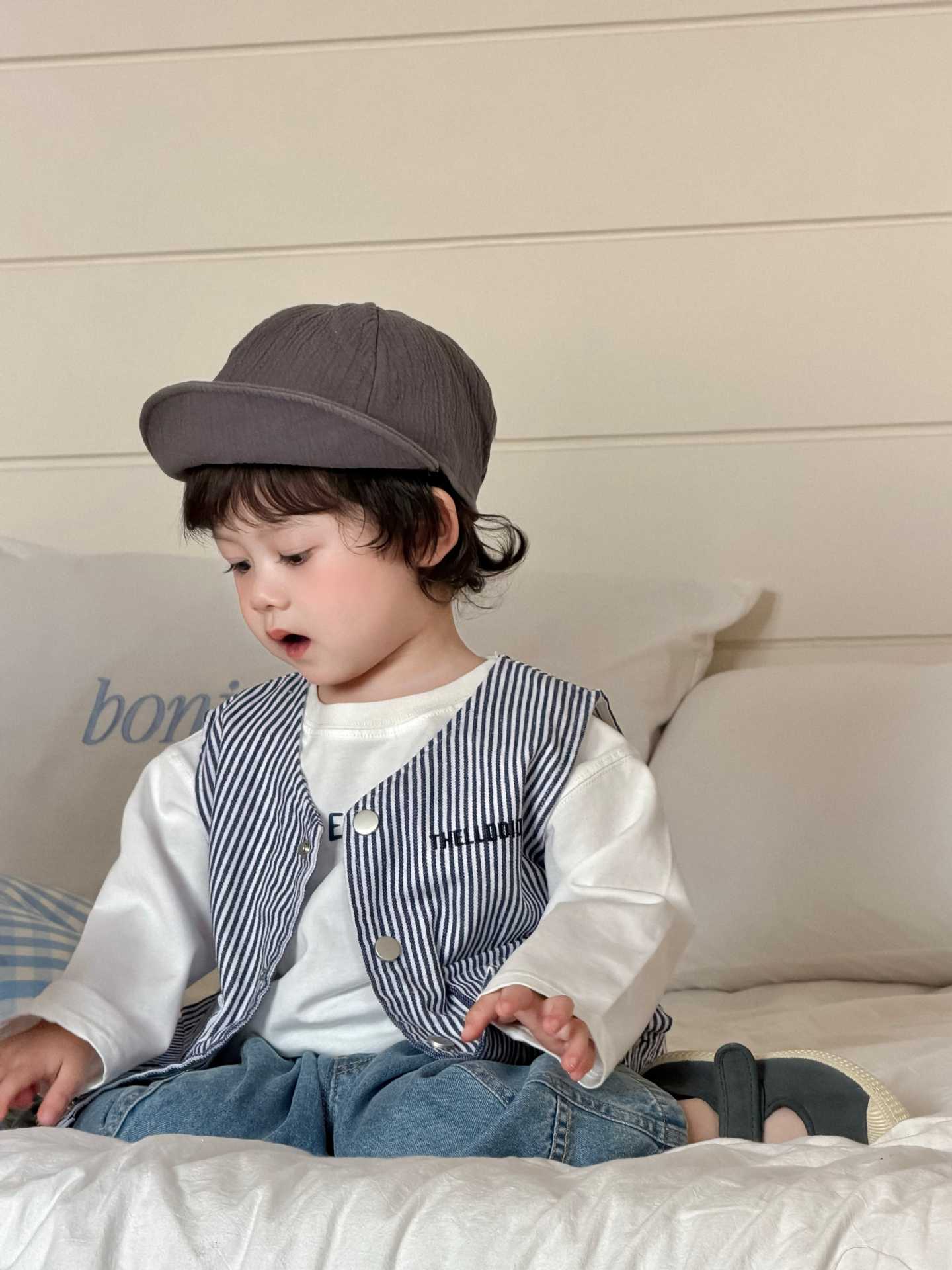 Vest – Petite Gentle Stripe