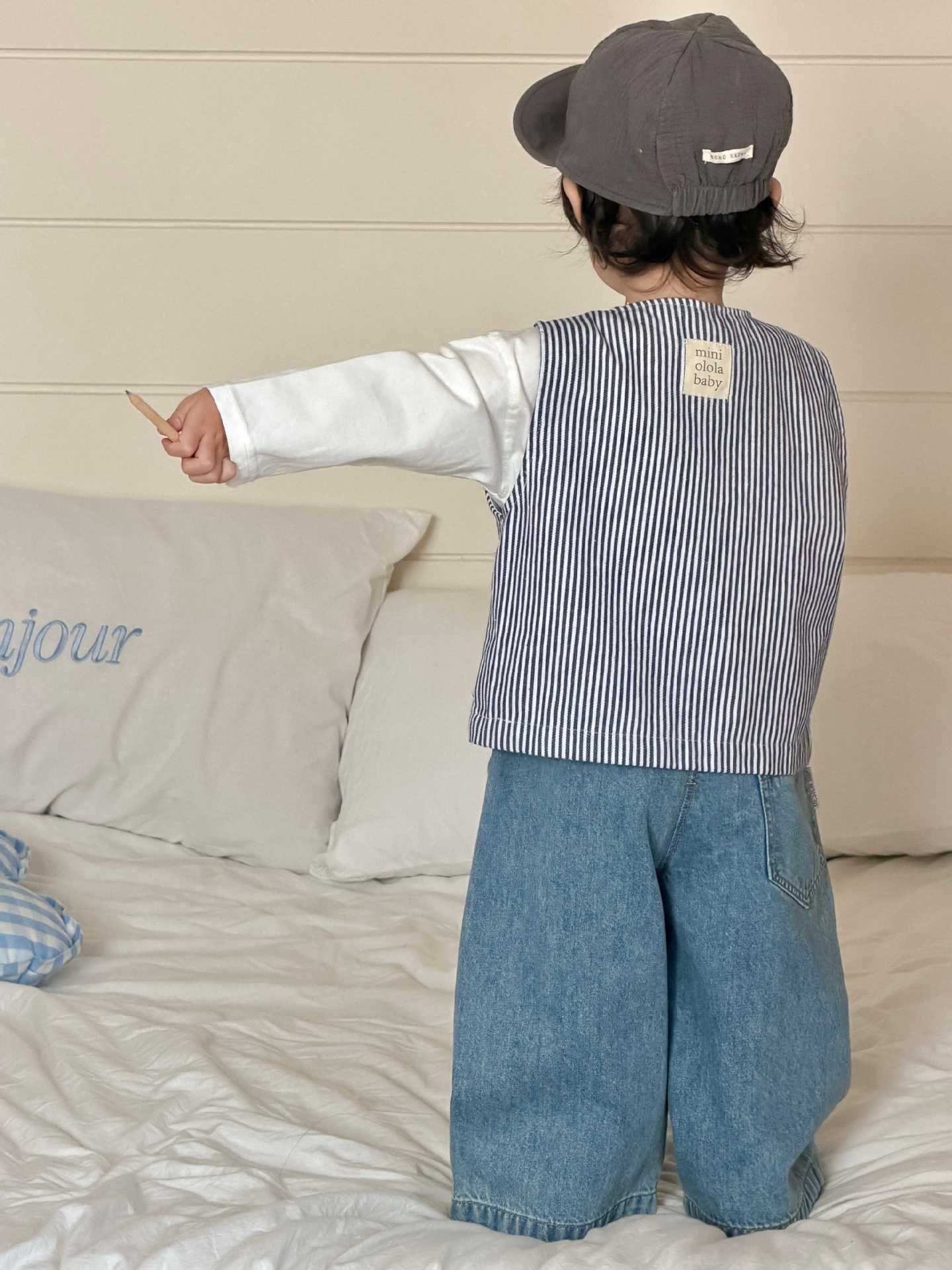 Vest – Petite Gentle Stripe