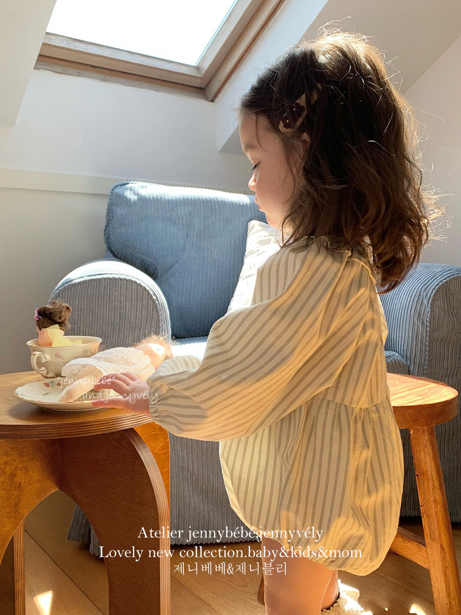 Rompers – Natural Stripe Balloon