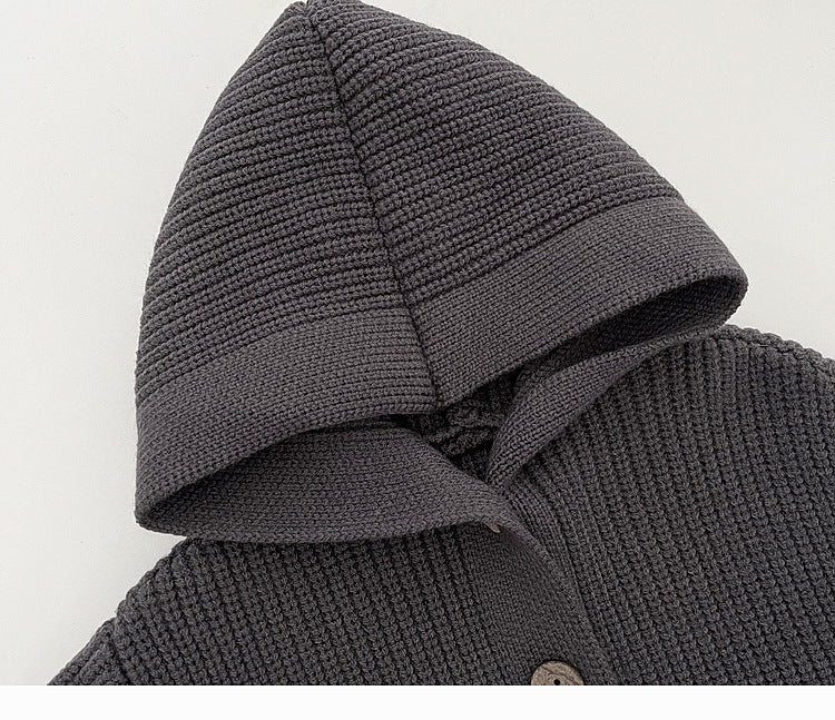 やわらかニット × フードロンパース｜Petite Cozy Knit – Hood Romper