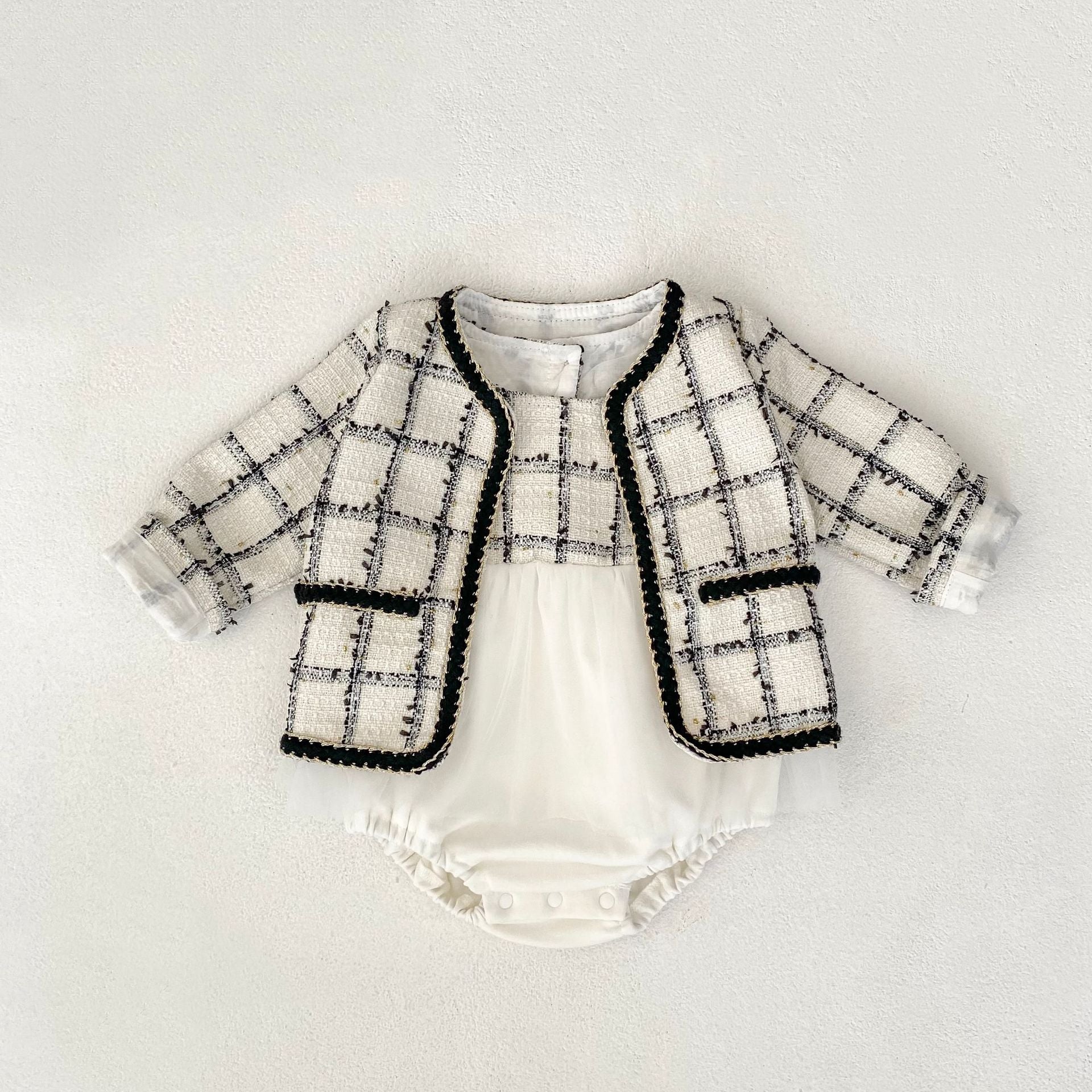 Rompers – Petite Classic Tweed No.1
