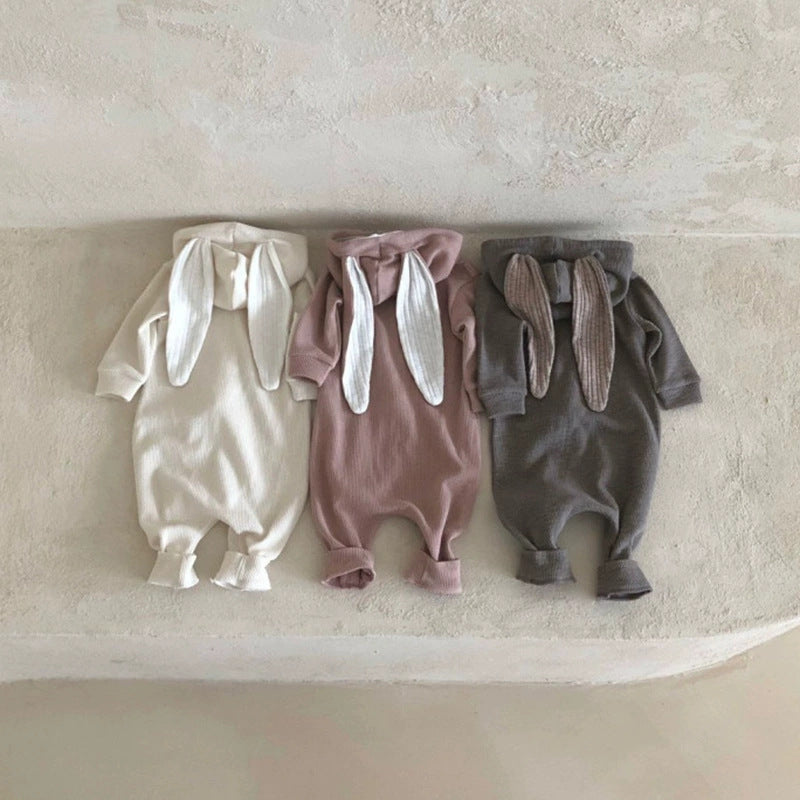 くすみカラー × うさぎロンパース｜Petite Mood Bunny - Hood Romper