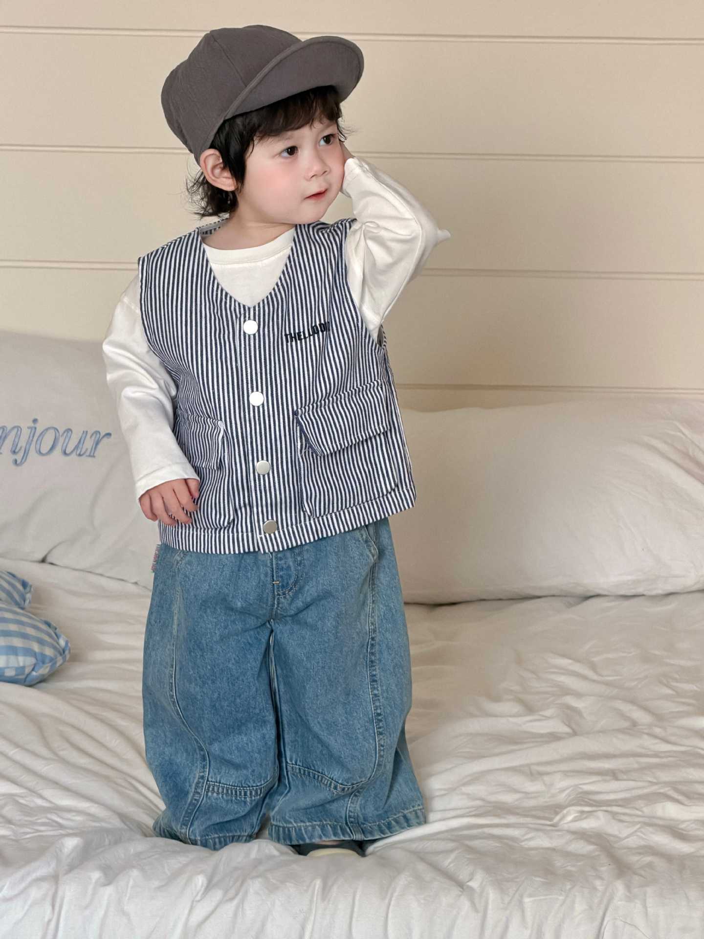 Vest – Petite Gentle Stripe