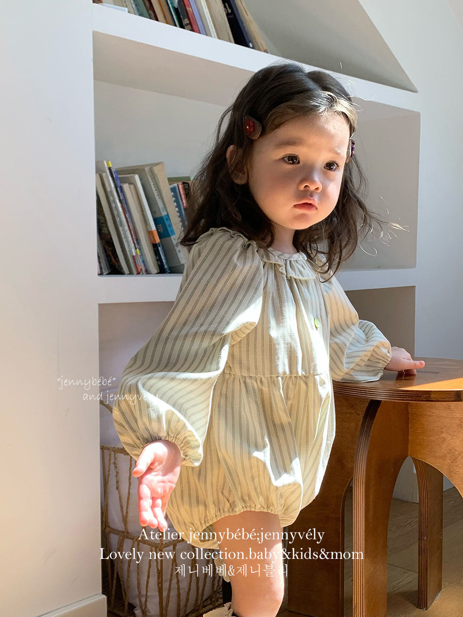 Rompers – Natural Stripe Balloon