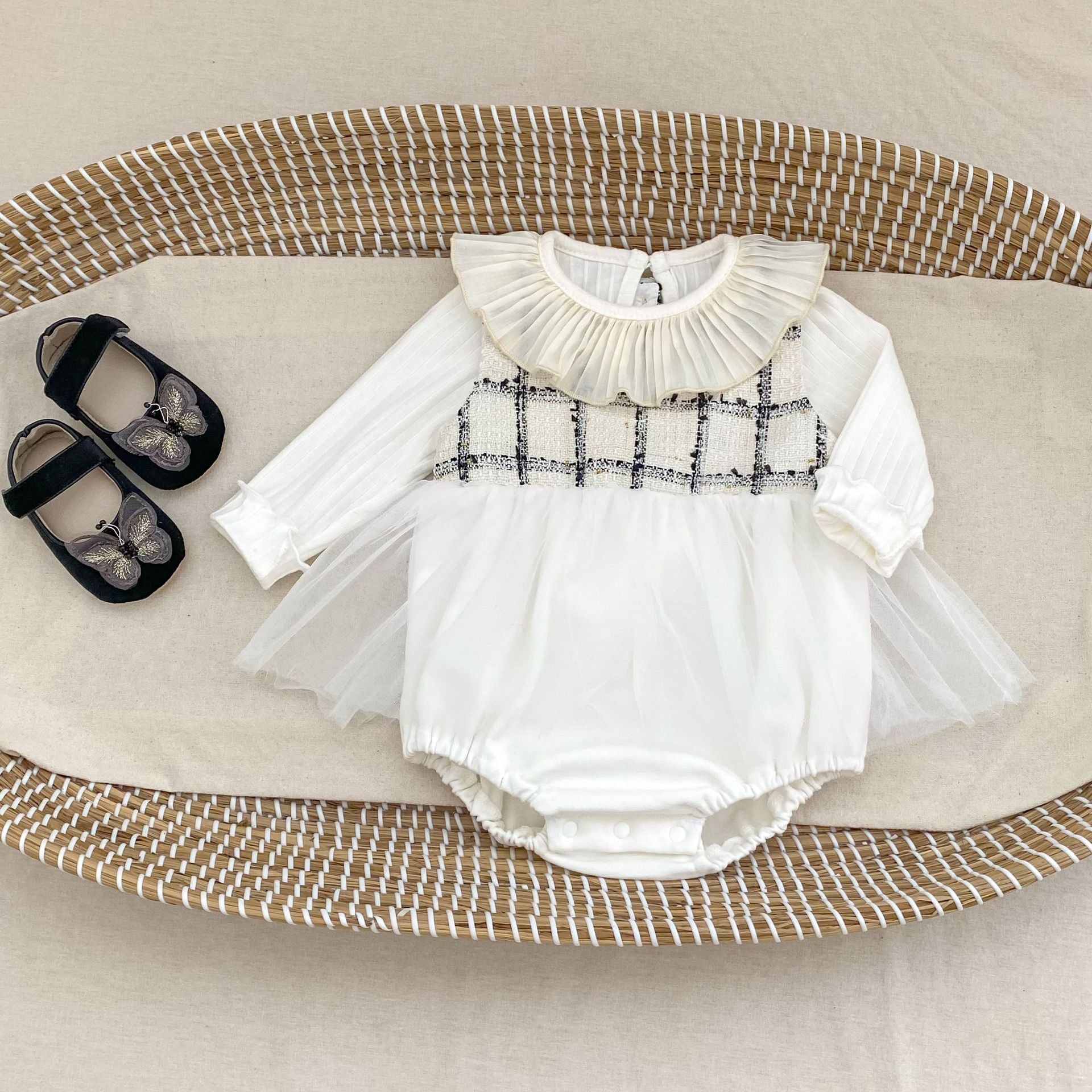 Rompers – Petite Classic Tweed 01