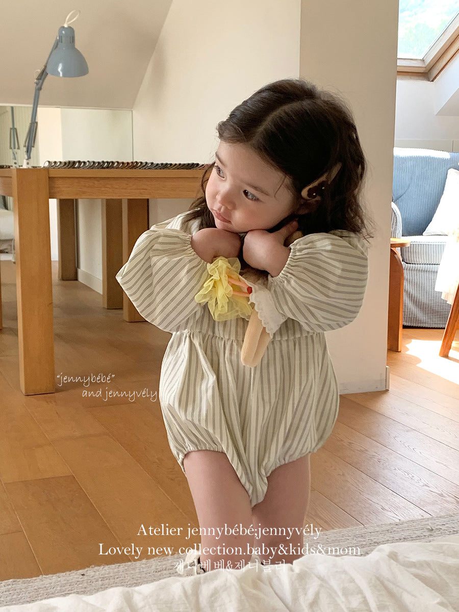 Rompers – Natural Stripe Balloon