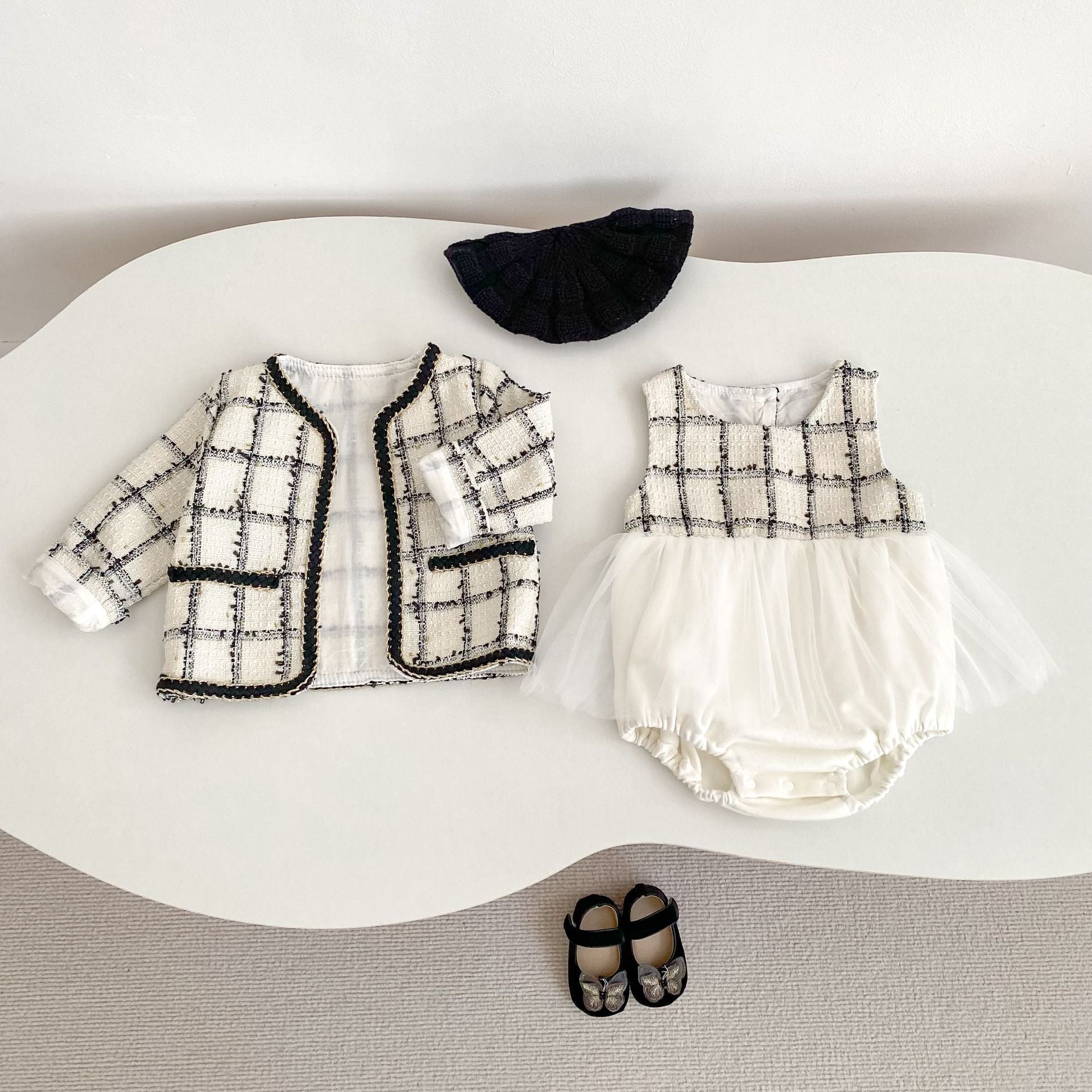 Rompers – Petite Classic Tweed No.1