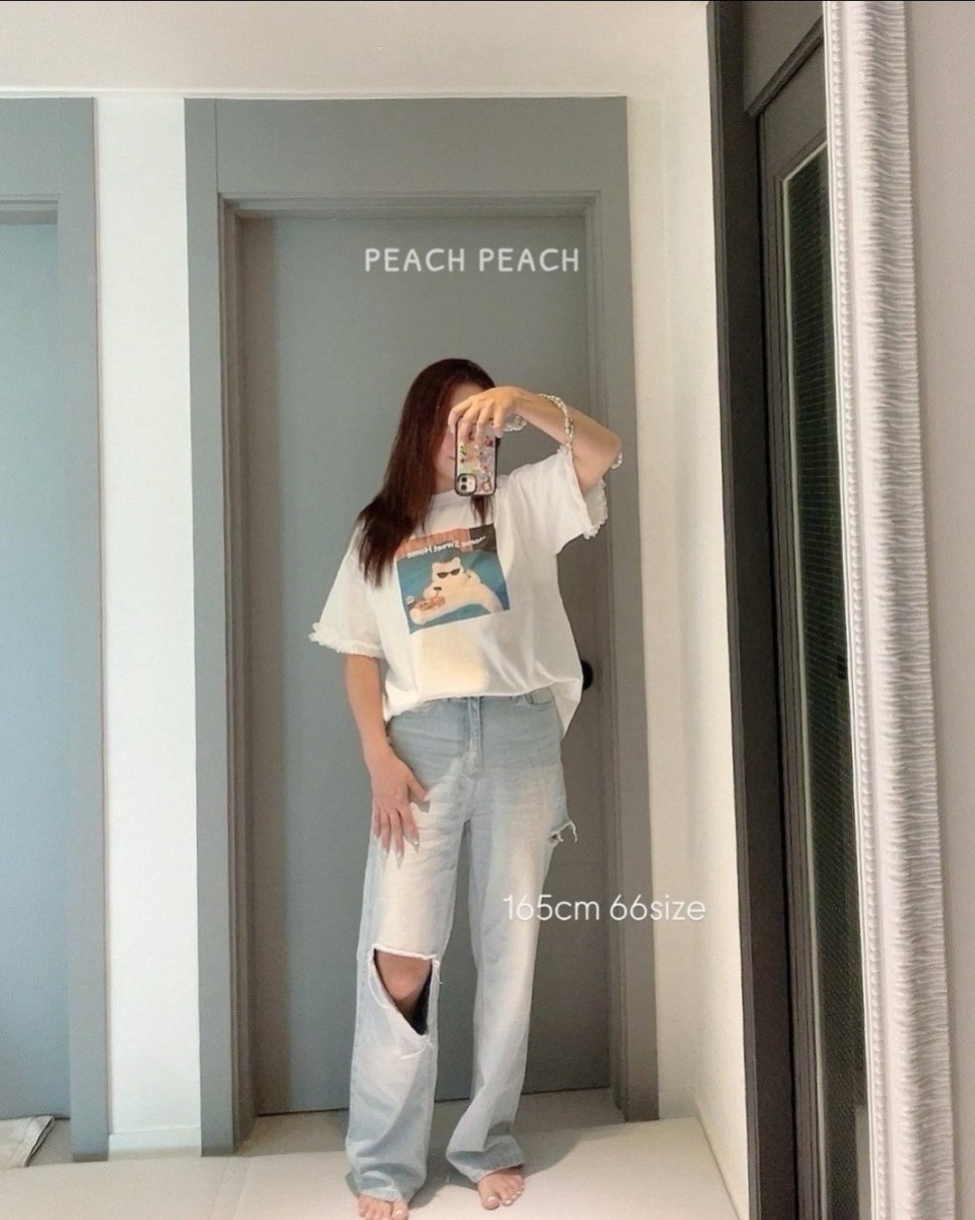 Tops – Miu T-shirt _ peachpeach 2026 summer