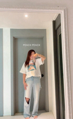 Tops – Miu T-shirt _ peachpeach 2026 summer